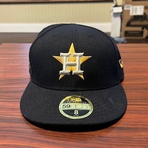 Houston Astros 59fifty fitted hat size 8